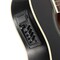 Jameson Guitars Full Size Thinline Acoustic Electric Guitar with Free Gig Bag Case & Picks